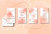 Pastel wedding stationery template, an Invitation Template by Motivation Art (Thumbnail 4 of 5)