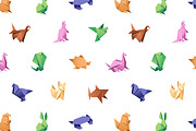 Origami, paper animals set + pattern, an Animal Illustration by PaperTrident (Thumbnail 5 of 5)