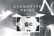 Cyanotype Print 5 in 1 styles, a Layer Style Add-On by Kristina&Co (Thumbnail 1 of 19)