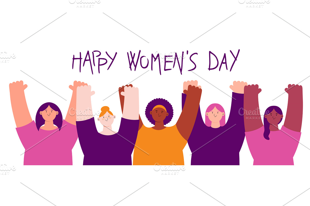 Diverse beautiful happy women, a Person Illustration by sceptical cactus
