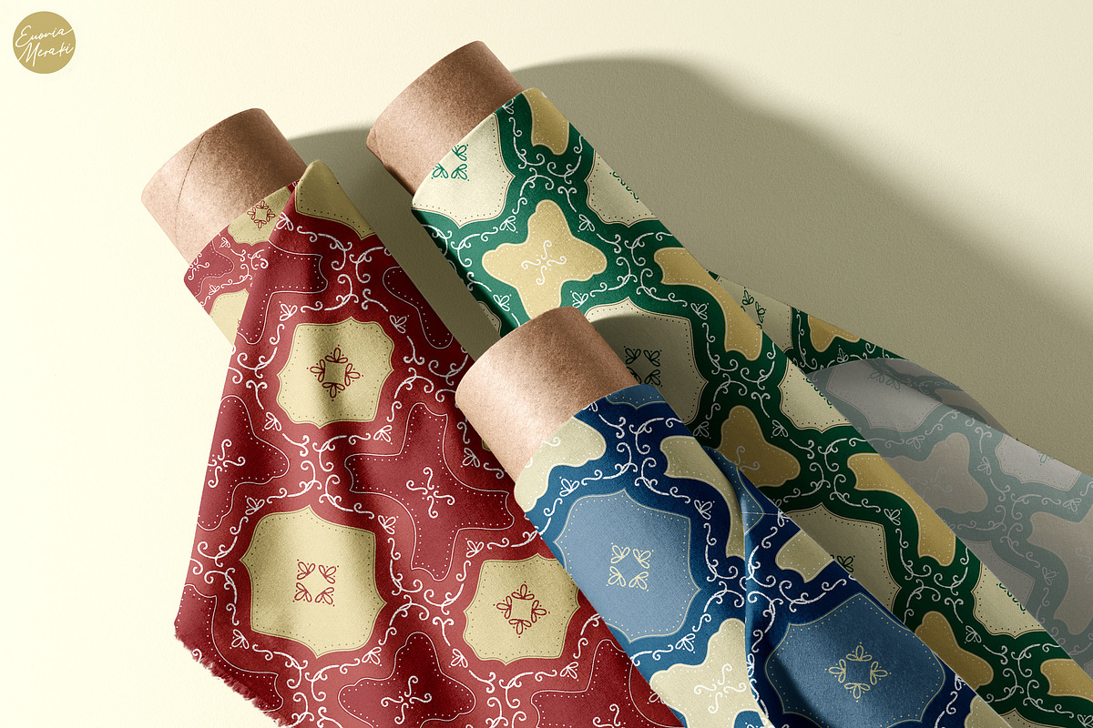 Cottagecore Pattern 16 Royal Tiles, a Pattern Graphic by Euonia Meraki (Photo 2 of 20)