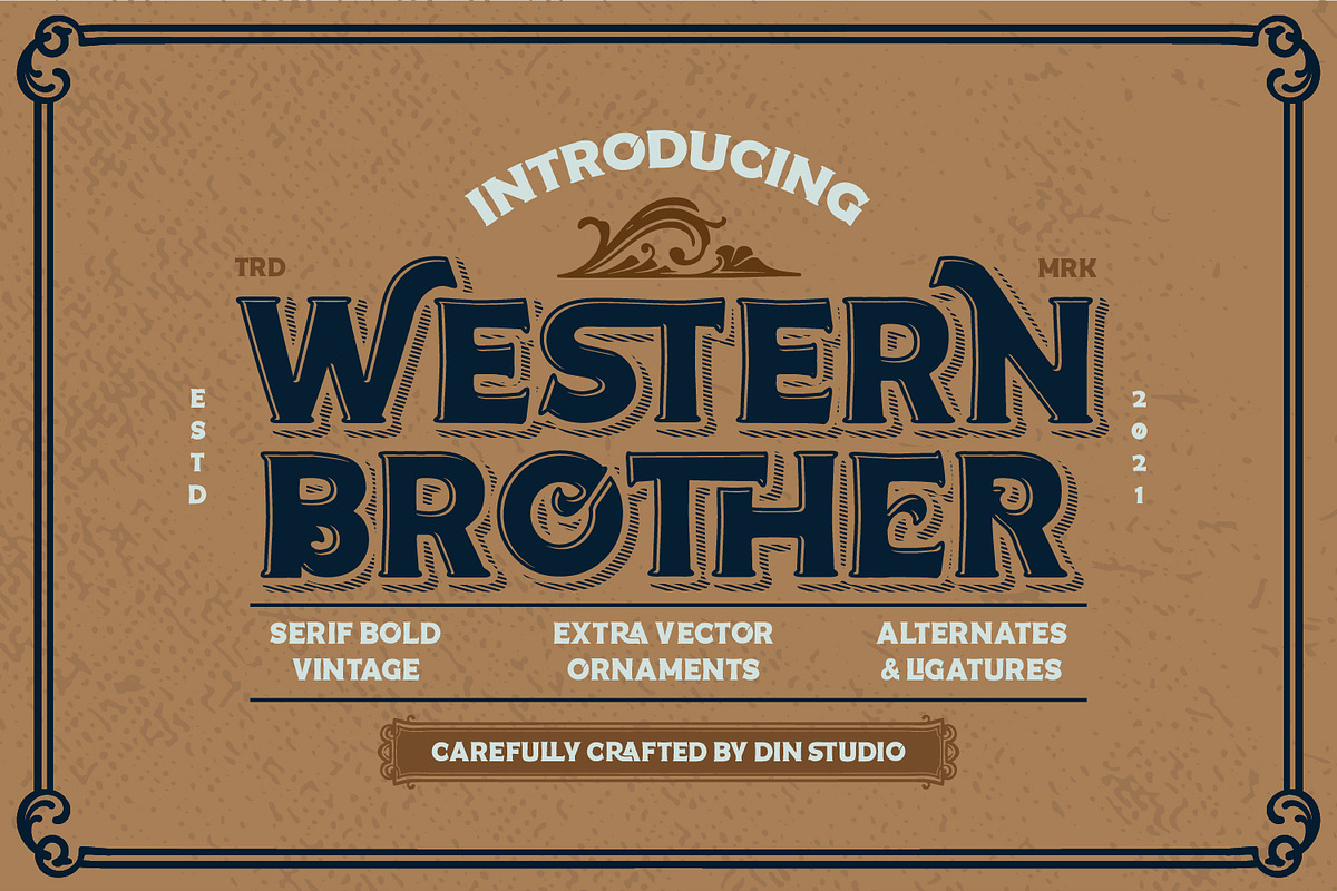 Western Brother, a Serif Font by Vintage Division (Photo 1 of 10)