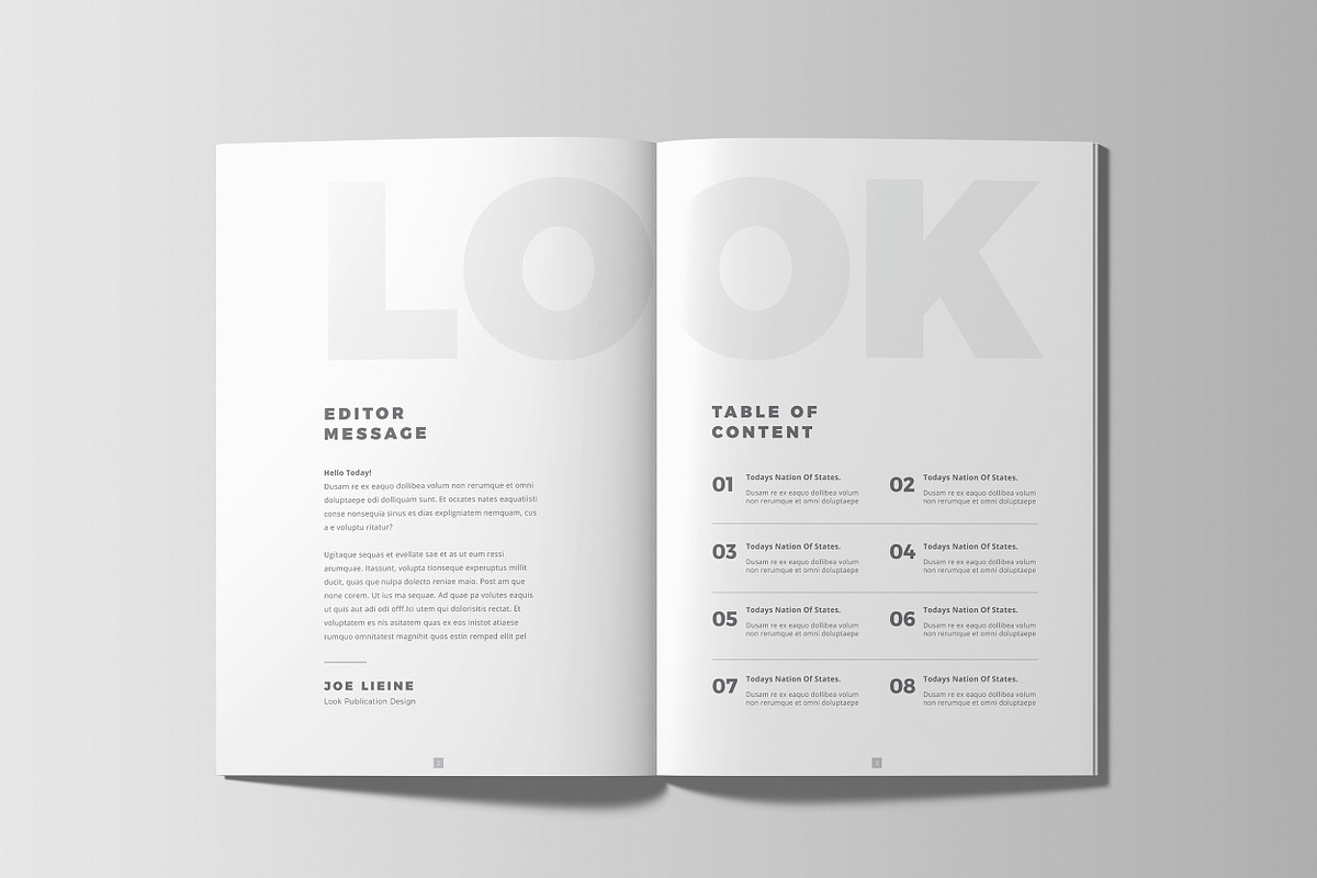 LOOK Travel Vlog Magazine/LookBook, a Magazine Template by Layout Design (Photo 2 of 14)