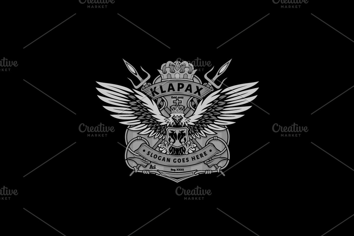 Royal King Bird Logo Template, a Branding & Logo Template by Kongstones_std (Photo 6 of 6)