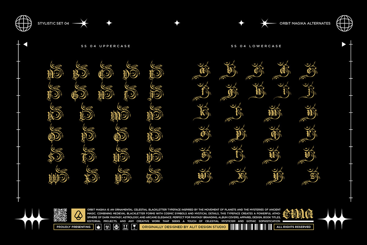 Orbit Magika Typeface, a Blackletter Font by alit design (Photo 2 of 17)