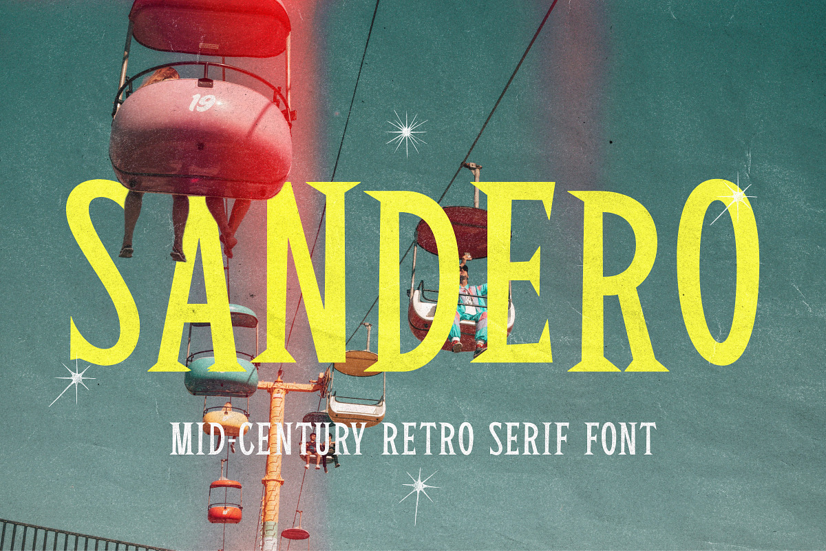 Sandero - Mid-Century Serif Font, a Serif Font by Surplus Type Co (Photo 1 of 8)