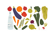 Healthy vs unhealthy food basket, a Food Illustration by Good Studio (Thumbnail 3 of 3)
