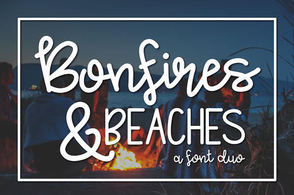 Bonfires & Beaches a Font Duo preview 5