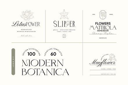 Modern Botanica | Logo Kit, a Branding & Logo Template by KetteCreate