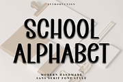 School Alphabet, a Script Font by FreshTypeINK (Thumbnail 1 of 8)