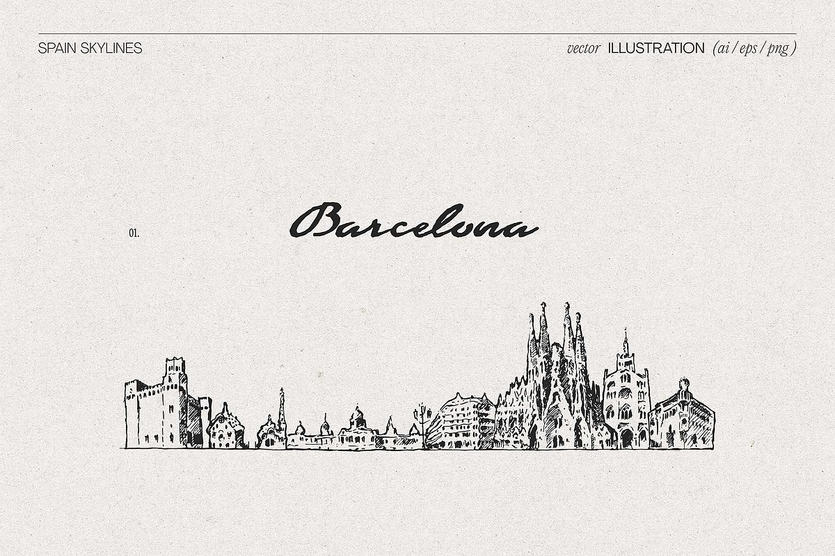 Spain Skylines, a Work Illustration by TheMountBirdStudio (Photo 4 of 9)
