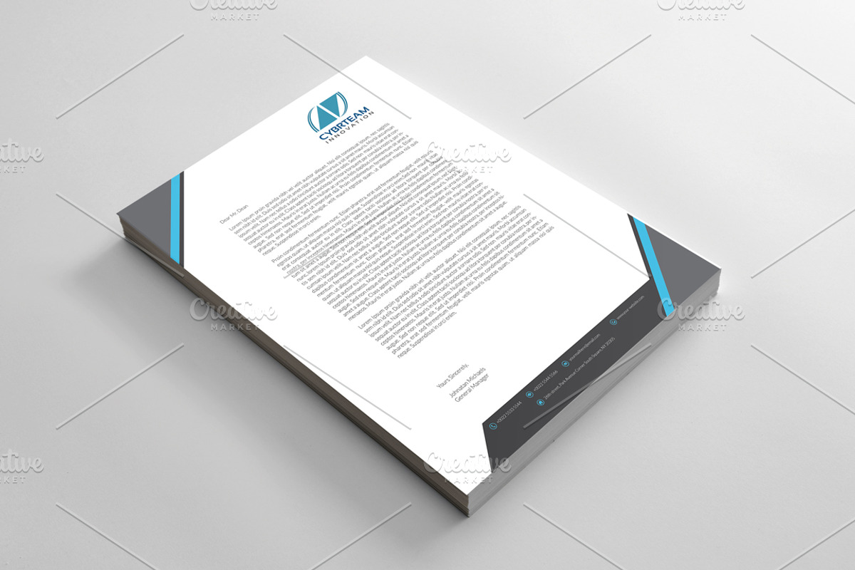 Corporate Letterhead, a Stationery Template by BettyDesign (Photo 2 of 7)