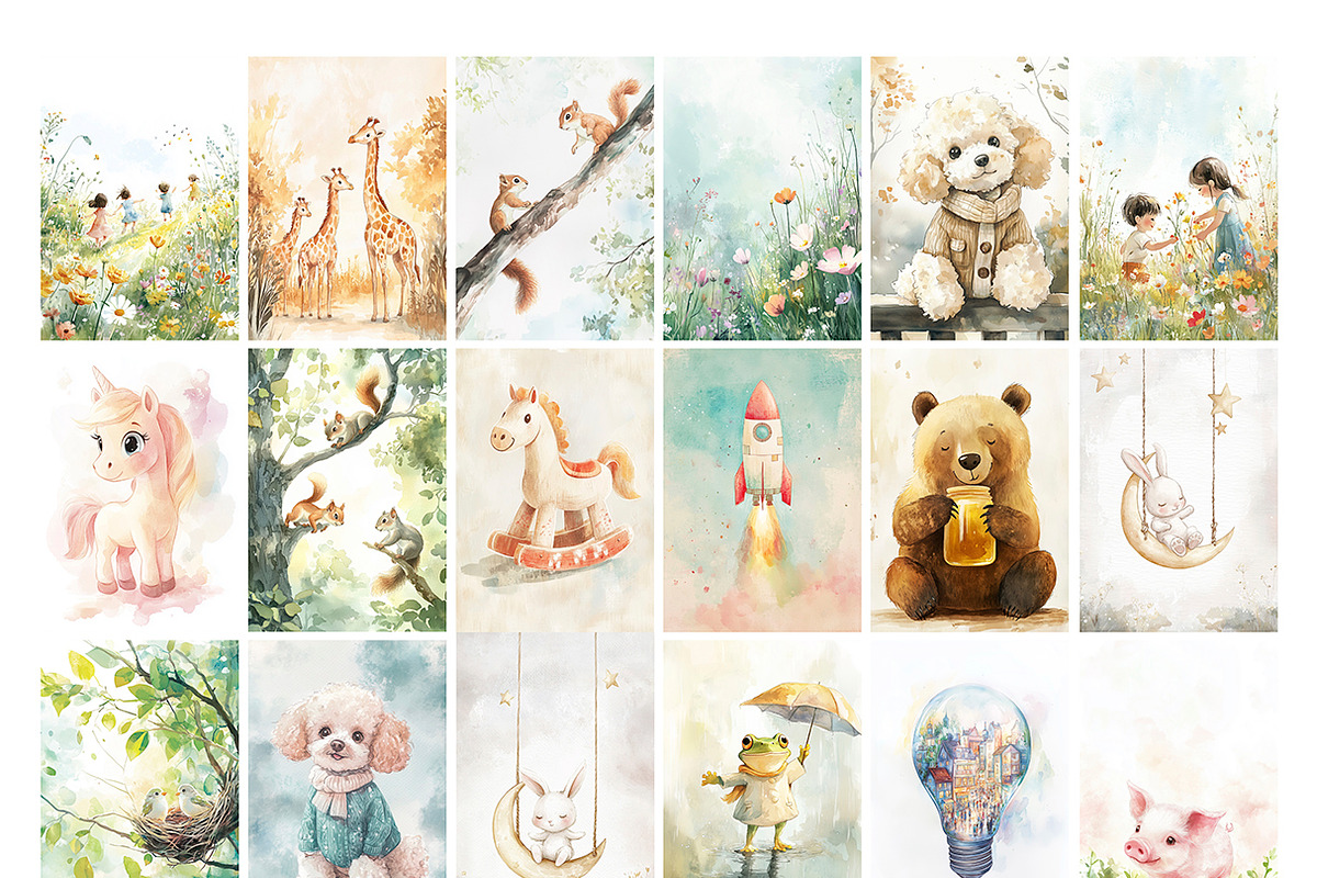 The Art of Being Little. Prints set, a Background Graphic by Lidberia (Photo 6 of 9)