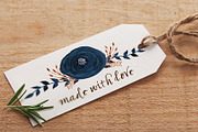 Blue Marine - Watercolor Floral Set, an Illustration by Li Zamperini (Thumbnail 2 of 4)
