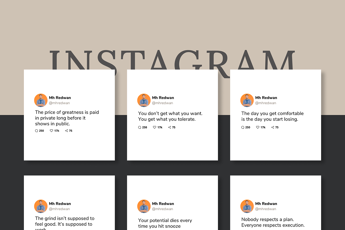 50 Discipline Instagram Template preview 5