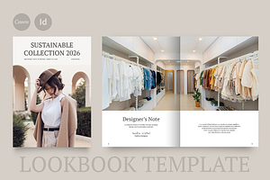Minimal Fashion Lookbook Template, a Magazine Template by Kriti Designs