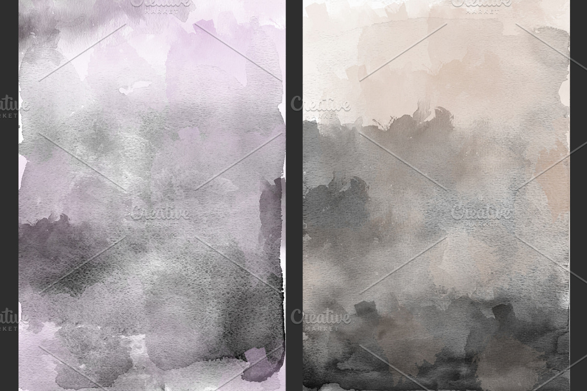 Pastel Ombre Watercolor Backgrounds, a Texture Graphic by M. by mprintly (Photo 4 of 5)
