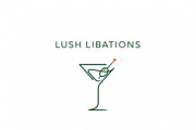 Lush Libations Martini, a Branding & Logo Template by Logocreative (Thumbnail 2 of 2)