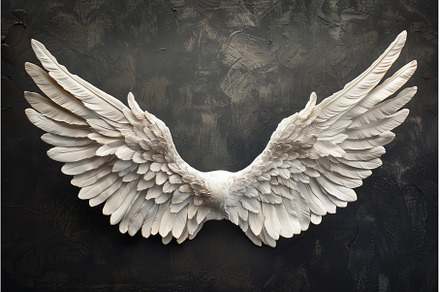 Pair of white angel wings, an Animal Photo by Ylivdesign