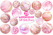 Soft Girly Round Shapes Clipart, an Illustration by Dream Creation (Thumbnail 1 of 6)