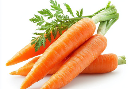 Fresh carrot with leafy green, bunch, a Food & Drink Photo by Pixeness
