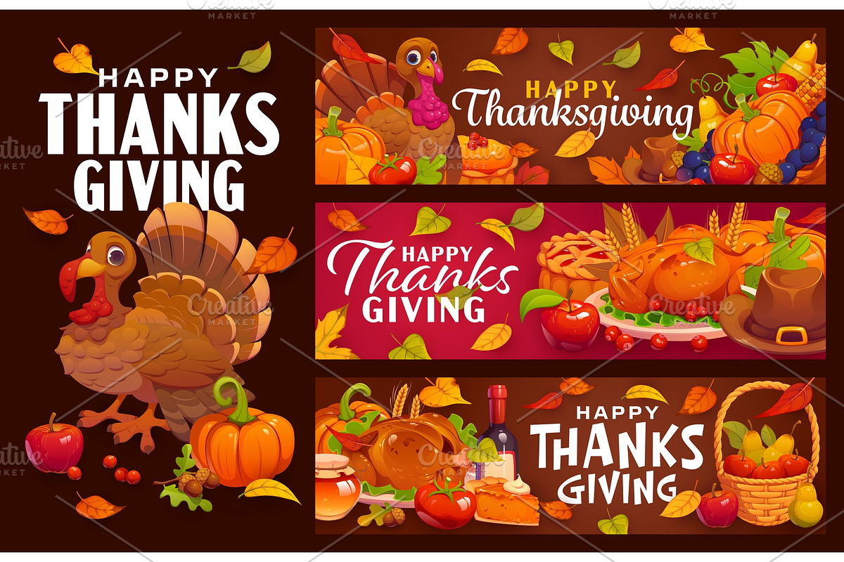 Happy Thanksgiving autumn fall, a Seasonal Illustration by Vector Tradition (Photo 2 of 3)