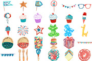 175 Super Bundle: Vintage Birthday, an Education Illustration by LilyBoo Clipart (Thumbnail 6 of 7)