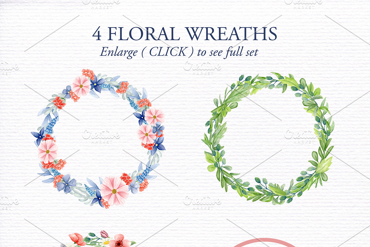 Watercolor flowers Folk art, an Illustration by Bianca Stanton (Photo 6 of 6)