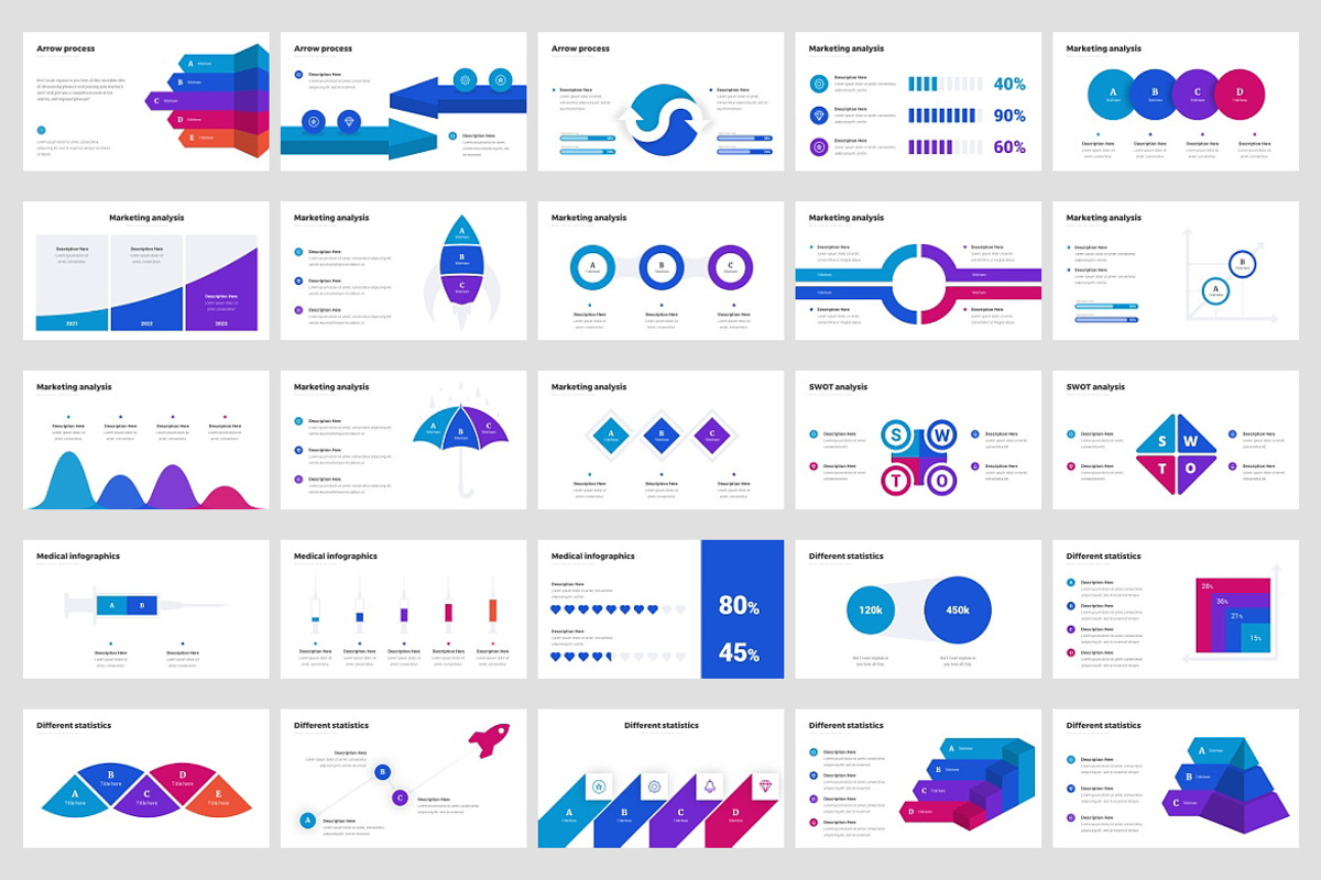 Infographics v.5, a Presentation Template by Presentation Templates (Photo 3 of 4)