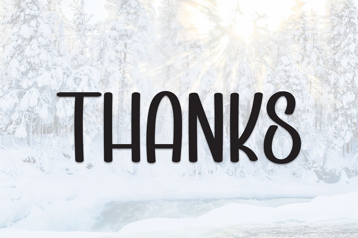 Winter Sunshine | Script Font, a Script Font by Scratchones (Photo 8 of 8)