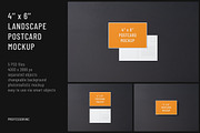 4x6 Landscape Postcard Mockup Set, a Merchandise Mockup by professorinc (Thumbnail 1 of 6)