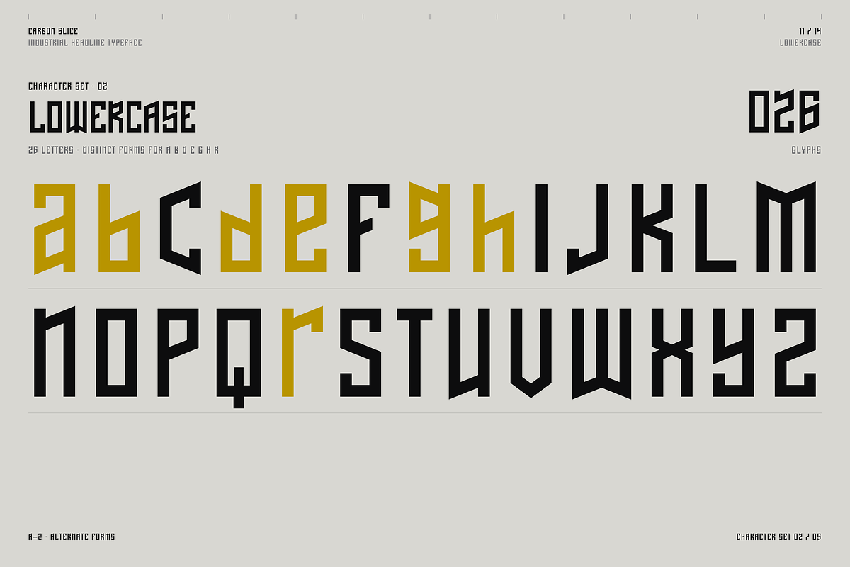 Carbon Slice - Condensed Industrial, a Sans Serif Font by HipFonts (Photo 8 of 11)