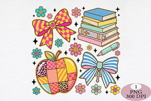 Teacher Pencil Bow Png, an Illustration by Daily.Designs