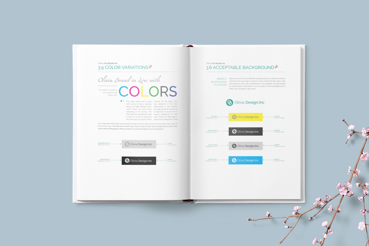 BRAND GUIDELINE - Watercolor Edition, a Brochure Template by Typography Prime (Photo 5 of 8)