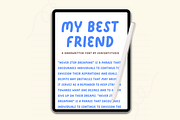 My Best Friend Cute Handwritten Font, a Handwritten Font by EGAFontStudio (Thumbnail 7 of 8)