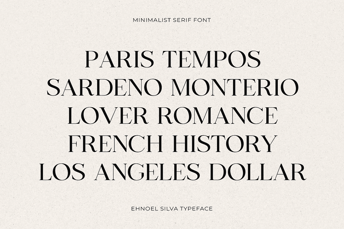 Ehnoel Silva - Editorial Serif, a Serif Font by Elmous (Photo 8 of 9)