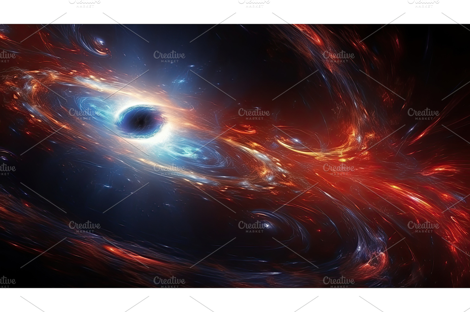 Black hole, surrounded by nebulae, an Abstract Photo by Neirfy