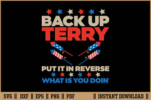 Back it Up Terry Put It In Reverse, an Illustration by Handy Arts Studio