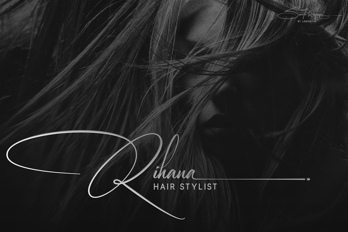 Smooth Radiance | Signature Font, a Script Font by Lemonthe (Photo 7 of 12)