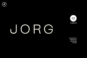 JORG - Minimal Display Font Family