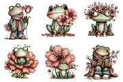 Whimsical Spring Frog Clipart, an Illustration by Dream Creation (Thumbnail 5 of 7)