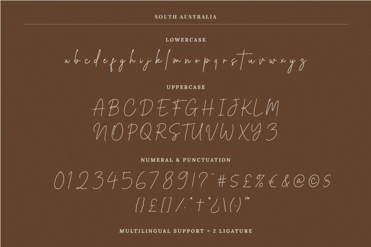 South Australia Stylish Script Font, a Script Font by Cherryline Master (Photo 12 of 13)
