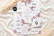 Pink Floral Wedding Suite, an Invitation Template by Arslan (Thumbnail 1 of 3)