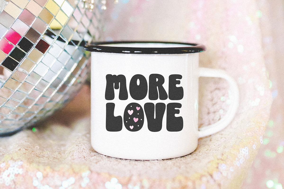 Love More | Retro Font, a Sans Serif Font by KA Designs (Photo 9 of 10)