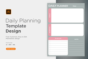 Daily Planner Sheet Design -25