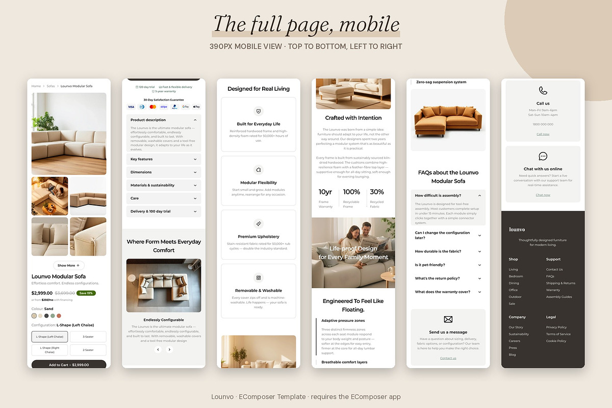 Lounvo - Shopify EComposer Template, a Shopify Template by Boost Convert (Photo 10 of 11)