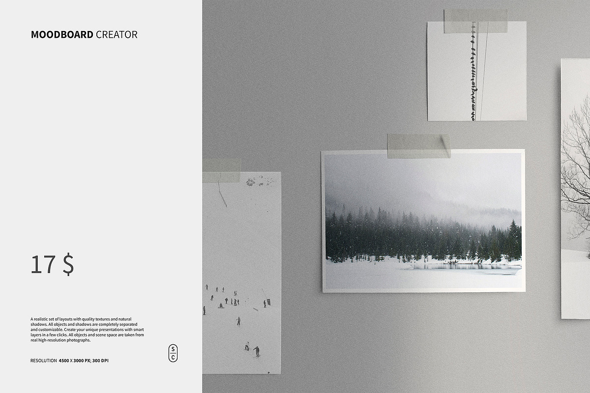 Mood Board Scene Creator, a Product Mockup by Roman Striga (Photo 1 of 19)