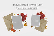 Mockup · Autumn Cards, a Print Template by tomodachi studio (Thumbnail 2 of 4)