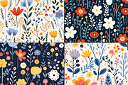 20 Seamless Floral Garden Patterns, a Pattern Graphic by Nordic Design (Thumbnail 9 of 9)