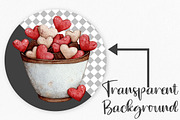 Watercolor Valentine Day Clipart, an Illustration by Canvas Craft (Thumbnail 2 of 6)